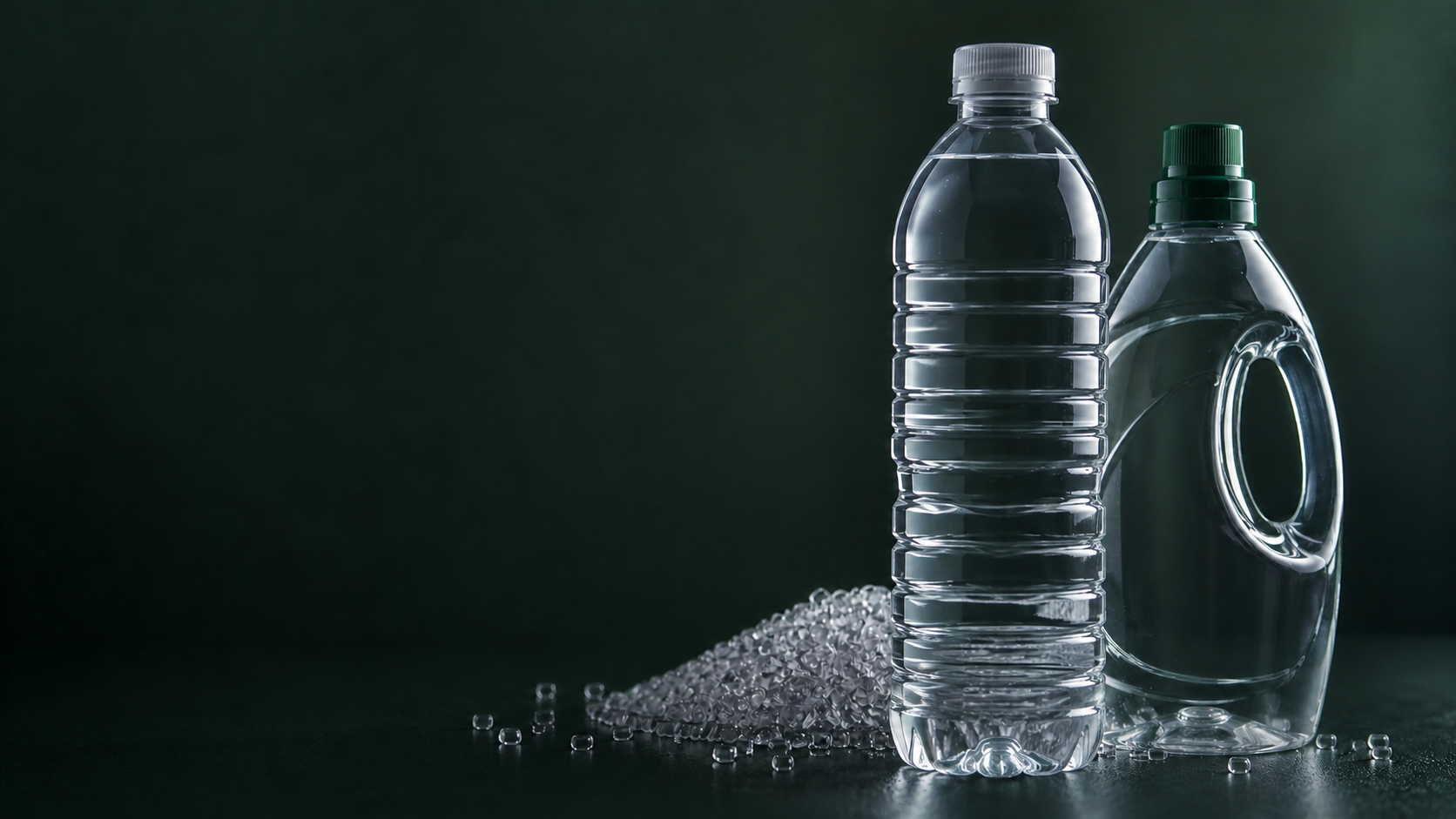 Recycled PET drink bottle, detergent bottle and rPET pellets